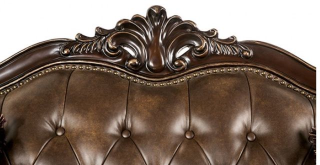 Furniture of America® Ensenada Brown/Dark Cherry Chair-2
