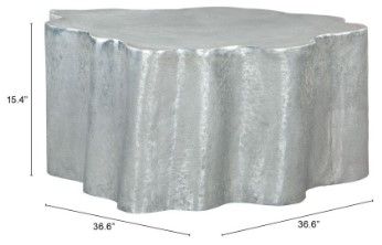 Zuo® Modern Kortha Antique Silver Coffee Table-2