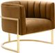 TOV Furniture Magnolia Cognac Velvet Chair with Gold Base-2
