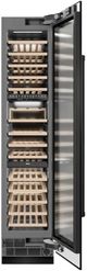 ZLINE 18 in. 9 Cu. Ft. Triple Zone 68 Bottle Right Hinge Column Wine Cooler in Black Stainless Steel-1