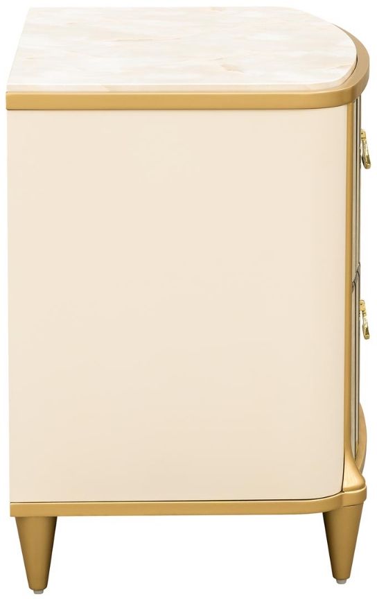 Michael Amini® Scotts Square Light Champagne Nightstand-3