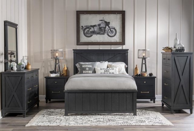 Legacy Kids Teen Flatiron Black Full Panel Bed-1