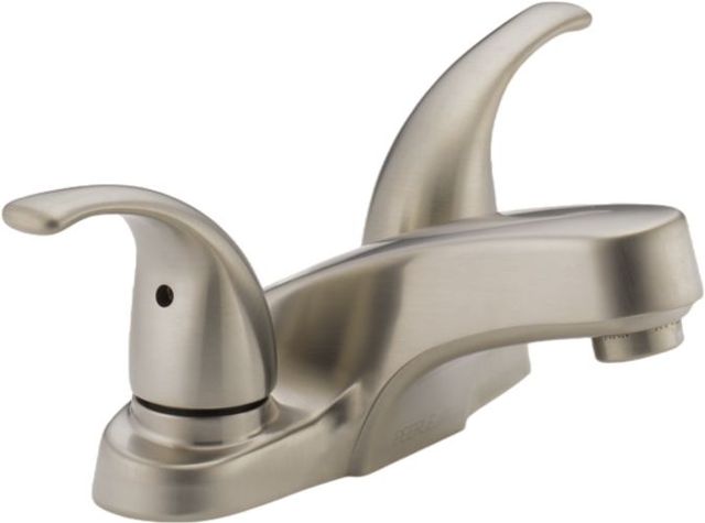 Peerless Core Brushed Nickel 4" 2-Handle Lever Bathroom Faucet-0