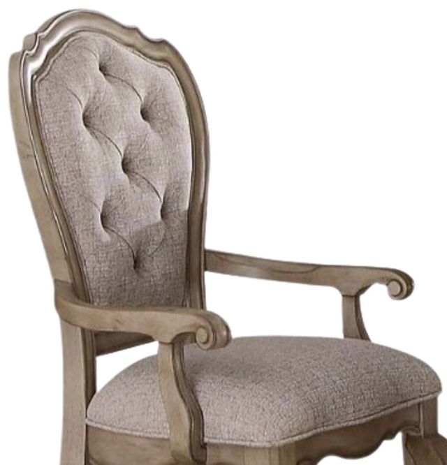 ACME Furniture Chelmsford 2-Piece Antique Taupe/Beige Arm Chair Set-2