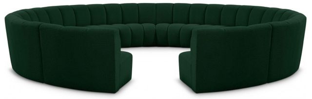 Meridian Furniture Infinity 12-Piece Green Modular Sectional Set-0
