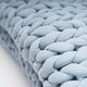 Hush Knit Dusty Blue Weighted Blanket-1