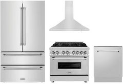 ZLINE 4 Piece Stainless Steel Kitchen Package