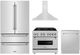 ZLINE 4 Piece Stainless Steel Dual Fuel Kitchen Package-0