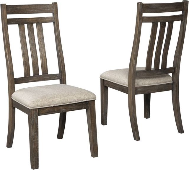 Signature Design by Ashley® Wyndahl Rustic Brown Slat Back Dining Side Chair-1