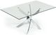 VIG Furniture Modrest Pyrite Chrome/Clear Modern Rectangular Dining Table-1