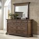 New Classic® Home Furnishings Mar Vista Walnut Dresser and Mirror-1