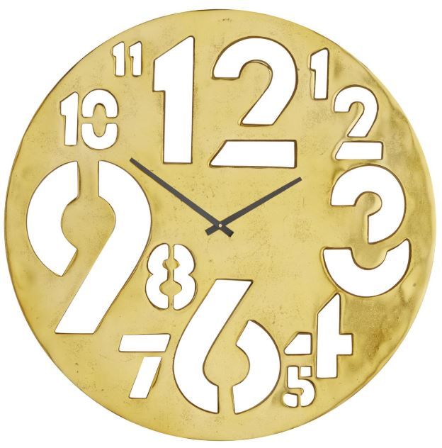 Deco Marche Gold Wall Clock-0