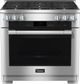 Miele 36" Liquid Propane Clean Touch Steel Pro Style Dual Fuel Range-0
