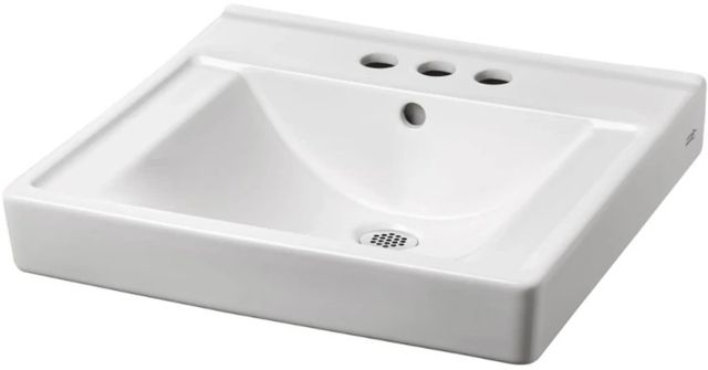 American Standard Decorum® White Wall-Hung EverClean® Sink with 4" Centerset-1