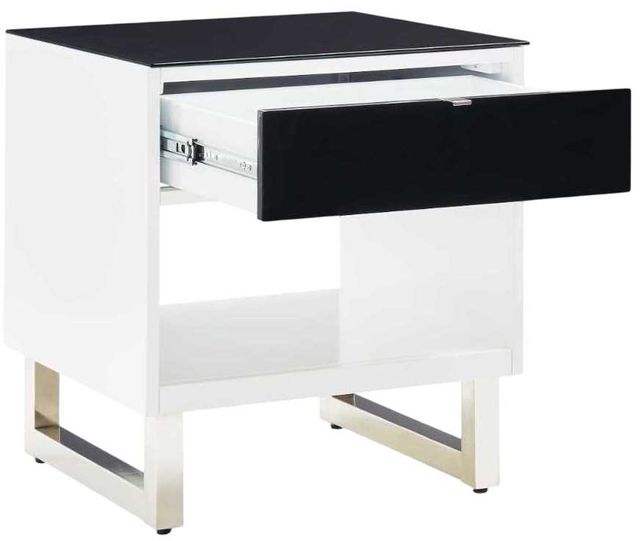 Signature Design by Ashley® Gardoni Black End Table with White Base-4