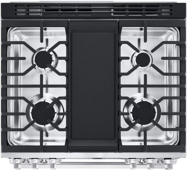 LG 30" PrintProof® Stainless Steel InstaView® Slide-In Gas Range-2
