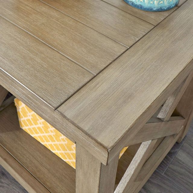 homestyles® Mountain Lodge Gray End Table-4