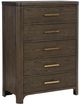 Signature Design by Ashley® Radkin Burnished Brown 5-Drawer Chest-0