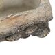 A & B Home Nickel 9" Log Planter with Mushroom-4