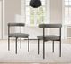 Armen Living Shannon 2-Piece Black/Gray Upholstered Dining Side Chair Set-5