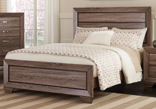 Coaster® Kauffman Washed Taupe Queen Bed-0