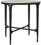 Coaster® Hermas White End Table with Black Base-0