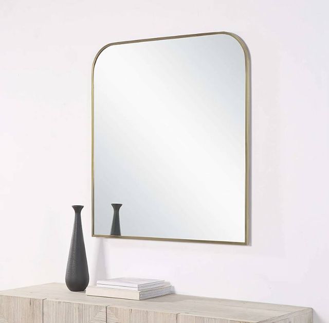 Renwil® Joan Plated Antique Brushed Brass Accent Mirror-4