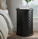 Jofran Inc. Global Archive Decker Antique Black Large Drum Table-1