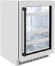 ZLINE Autograph Edition Touchstone 5.2 Cu. Ft. Satin Stainless Steel Beverage Center with Glass Door and Matte Black Handle-3