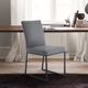 Armen Living Trevor 2-Piece Gray/Matte Black Dining Side Chair Set-2