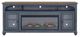 Legends Home Americana Corduroy Blue/Brown 86" Fireplace Console-2