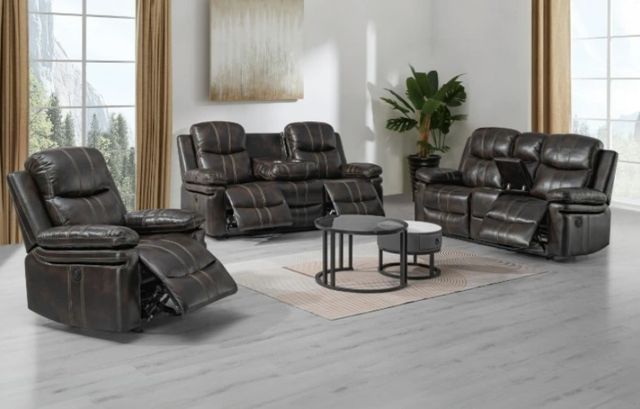 New Classic® Home Furnishings Kellen Brown Glider Power Recliner-1