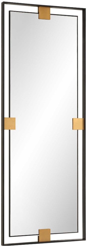 Uttermost® Cornerstone Satin Black Mirror-3