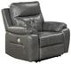 Mazin Furniture Primus Grey Power Recliner Chair -0