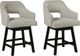 Signature Design by Ashley® Tallenger Linen/Dark Brown Counter Stool-3