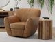 International Furniture Direct Tamesis Orange Swivel Chair-4