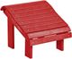 C R Plastic Red Premium Footstool-0