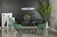 Coaster® Arika Green Channeled Back Swivel Dining Chair-1