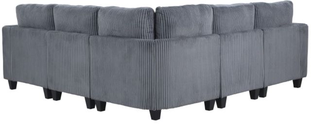Homelegance® Walterboro 5-Piece Dark Gray L-Shape Sectional with Storage-3