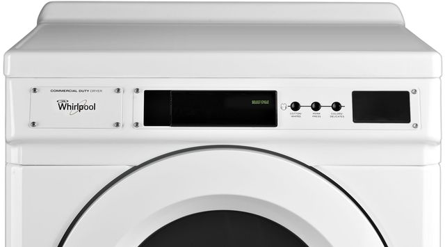 Whirlpool® Commercial 6.7 Cu. Ft. White Front Load Electric Dryer-2