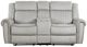 Homelegance® Brennen Mist Double Manual Reclining Loveseat with Center Console-2