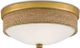 Currey & Company Rope Hopkins Contemporary Gold Leaf/Natural Flush Mount Lighting-1