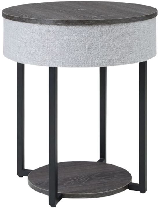 Signature Design by Ashley® Sethlen Gray Side Table with Black Base-0