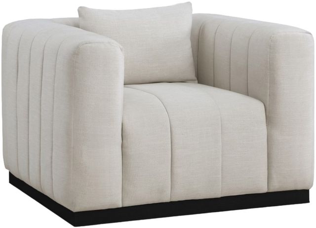 Meridian Furniture Lucia Beige/Black Chair-0