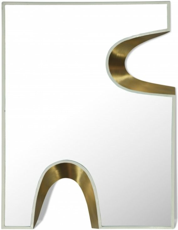 Meridian Furniture Soleil Cream/Yellow Mirror-0