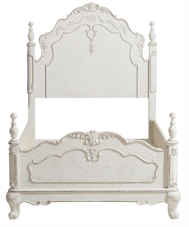 Homelegance® Cinderella Antique White Full Post Bed-2