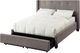 Modus Furniture Geneva Madeleine Dolphin California King Wingback Upholstered Platform Storage Bed-4