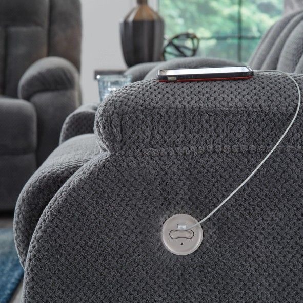 Signature Design by Ashley® Observation Steel Power Rocker Recliner-4