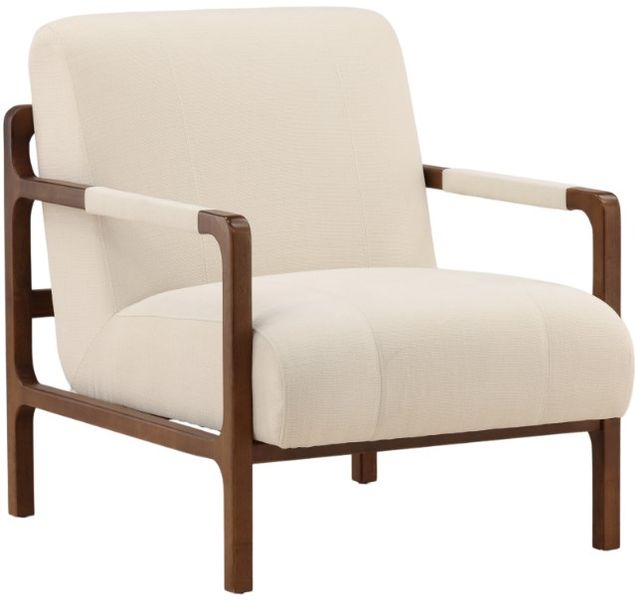 Dovetail Furniture Jordi Brown/Sepulveda Cream Occasional Chair-0