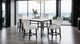 Furniture of America® Sabro 5-Piece White Rectangular Counter Table Set with Black Base-1